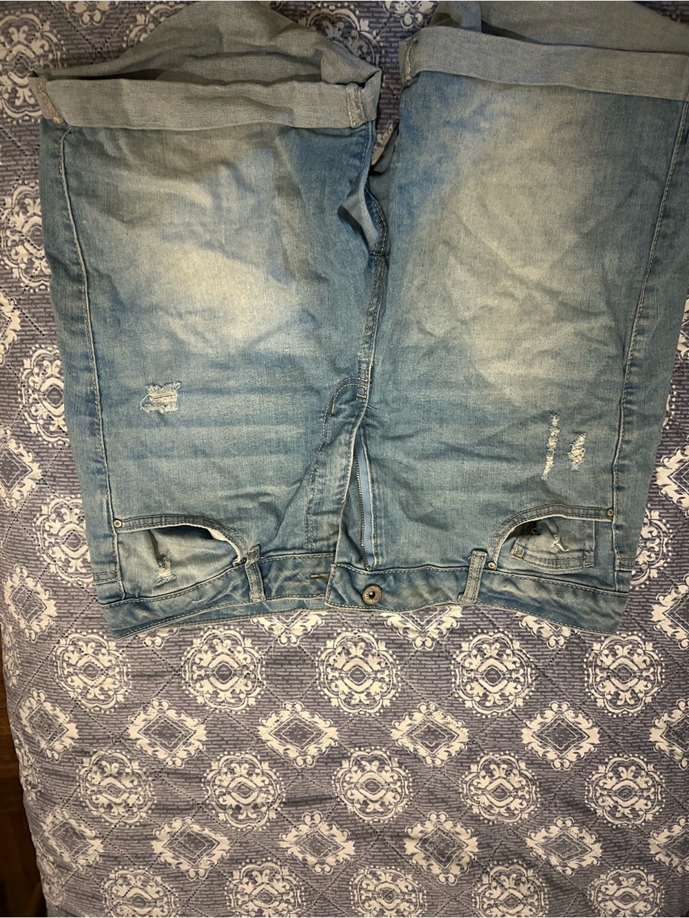Light Blue Women's Distressed Jeans